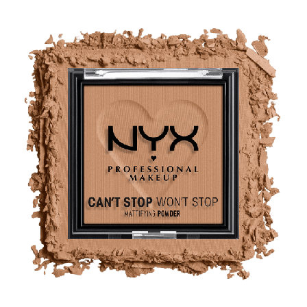 NYX Professional Makeup Can’t Stop Won’t Mattifying Powder Puder Unisex Brun 6 G