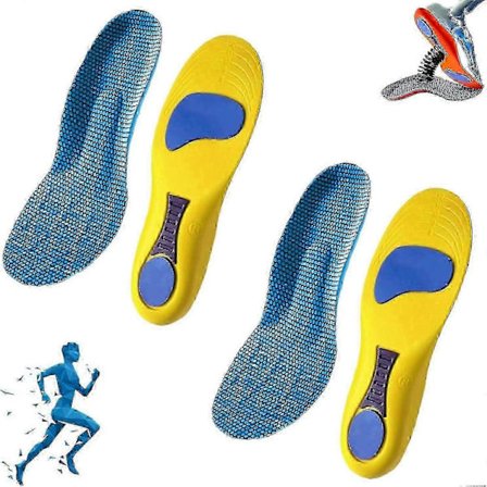 Norelie Ortopædiske indlægssåler til svangstøtte Plantar Fasciitis Relief Komfort Arbejde Sportssko_Kvalitetsgåvor