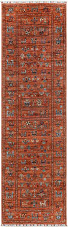 Shabargan Rug 80X304 Runner Wool, Afghanistan