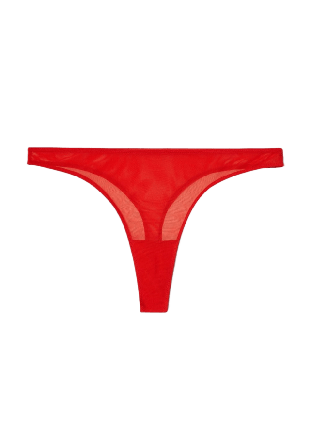 Understatement Mesh Thong Trosor Dam Röd M