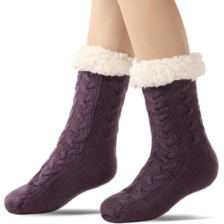 Golvstrumpor Varma Vinterstrumpor Strumpor Öppen Spis Tofflor Varma Halkfria Husstrumpor Vuxna Halkfria Toffelstrumpor för Tjocka Plyschstrumpor 