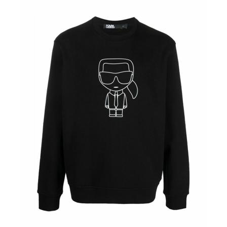 Karl Lagerfeld Sweatshirts , Zwart , Heren , Maat: S