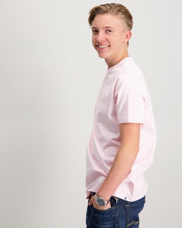 Zeke Essential Logo Tag Tee Rosa T-shirts Kille - Kids Brand Store