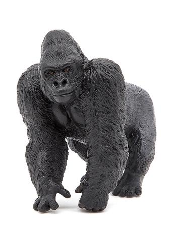 Gorilla On Knuckles Toys Playsets & Action Figures Animals Musta Papo