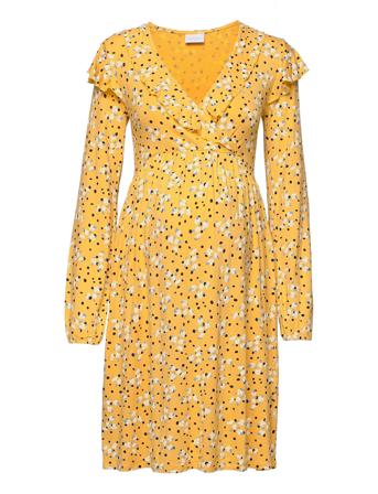 Mlhilde Tess L/S Jersey Abk Dress 2F A. Patterned Mamalicious