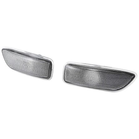 1 par sidomarkeringsljus för bil 30722641 30722642 för Volvo S60 V70 S80 XC70 XC90 2001-2009 Blinkers på skärmen