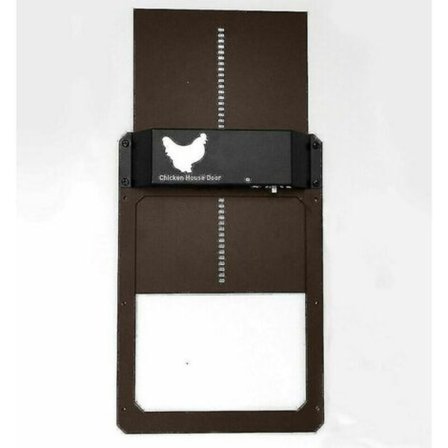 Automatisk hønsehusdør i plast med lyssensor og dørkontroll