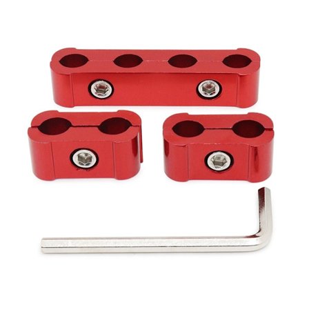 3 Stk/sett Bil Tennplugg Wire Klemme Separator RØD RØD