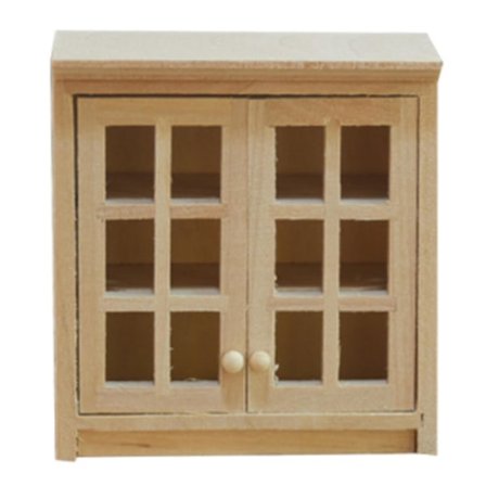 Dockhus Miniatyr Möbler Skåp Hylla Trä Skåp Diy Leksaker
