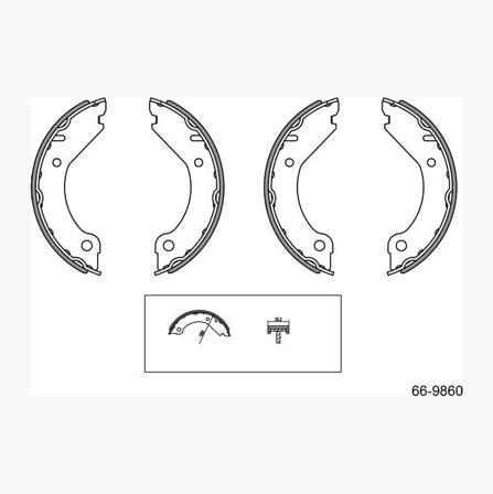 Biltema - Håndbremseskosett
