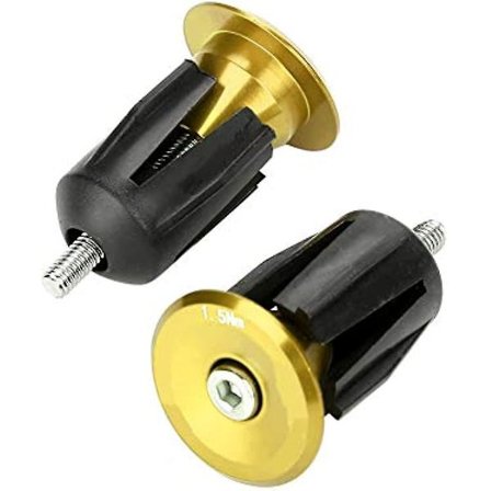 Styrändkapslar 1 Par Aluminiumlegering Cykel Styre Handtag Grepp Barändplugg Kapslar Delar