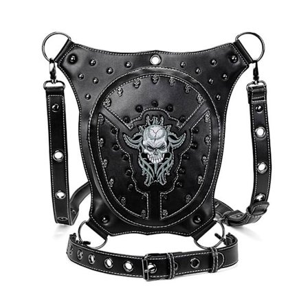 Steampunk Talje Ben Taske Punk Rock Kvinder Skuldertaske Crossbody Taske til Mænd Kvinder