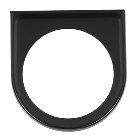 2in/52mm Jernmåler Monteringsbrakett Enkelt Hull Meter Holder Stativ Bilmodifisering Svart