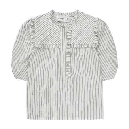 Munthe Munthe Dalm Bluser 1016 22421 White Hvid, Dame Skjorter