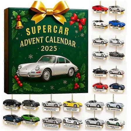 Porsche Adventskalender Blind Box Juletrepynt-HD