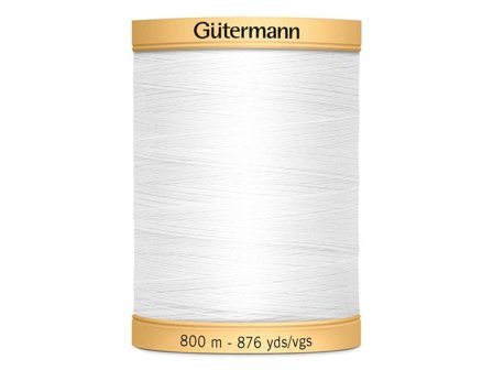 GÜTERMANN Sytråd Gütermann bomull 800m vit - Lyreco - Skola och förskola - Hobbymaterial - Tråd, snöre och snodd