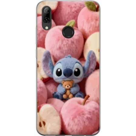 Kompatibelt Mobildeksel til Huawei P smart 2019 Stitch blant rosa fluffy epler med teddy og søt kawaii-estetikk