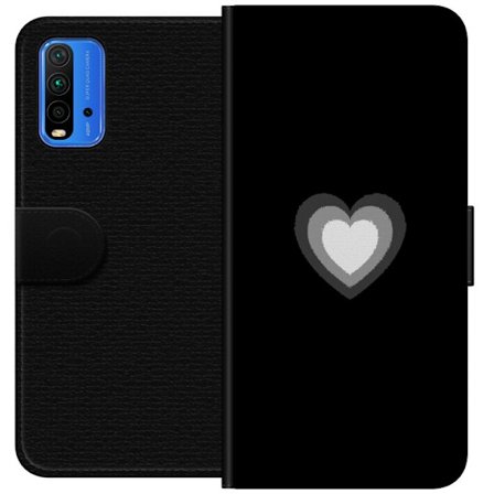 Yhteensopiva Lompakkokotelo Xiaomi Xiaomi Redmi Note 9 4G Soft Glow Heart