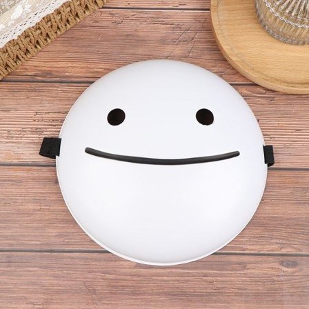 Cosplay Halloween Masker Drömmar Masker Tecknad Anime White Smile one size