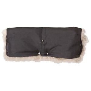 BOZZ Handlewarmer Lambskin Longwool Black Melange Linen - Stroller accessories - One size - Black