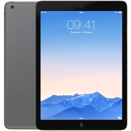 iPad Air Space grey WIFI + Cellular 16GB Klass B Nytt batteri (refurbished)