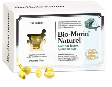 Pharma Nord Bio-Marin Naturel 150 kaps., Helse & Madvarer, Kosttilskud, Fiskeolie & Omega 3