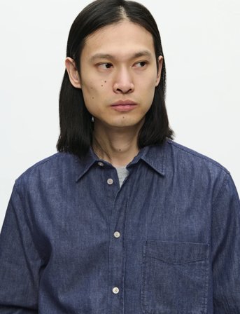 WOOD WOOD Wwadrian Shirt 25237 - Blue - XL