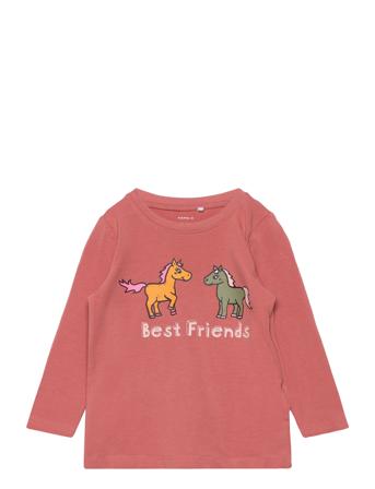 Nmfnela Ls Top T-shirts Long-sleeved T-shirts Rosa Name It*Betinget Tilbud