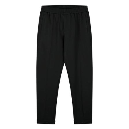 Olaf Hussein Slim elaticated trouser Sort, Herre Jogging Bukser