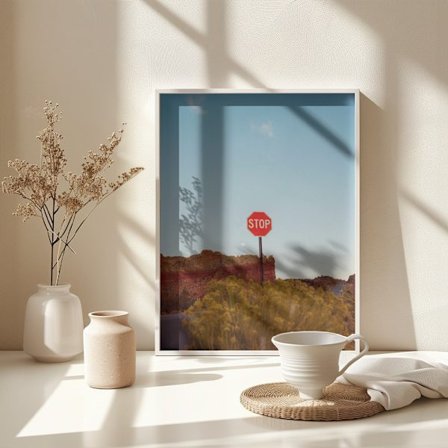 Abiquiu Sunset Poster 30x40 cm