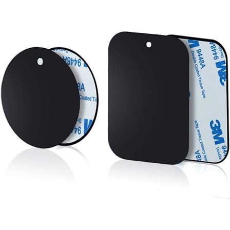 3M Lim 4-pack Tunna Metallplattor (2 Runda och 2 Rektangulära)