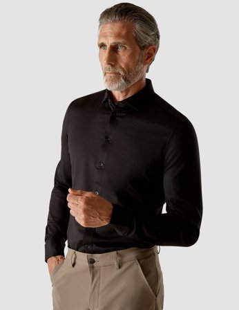 Shaping New Tomorrow - Classic Shirt - Black - Slim Fit - Herre - Størrelse L