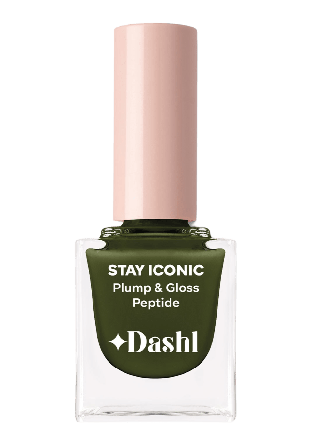 DASHL Stay Iconic Plump & Gloss Peptide Nagellack Unisex Grön 10ML