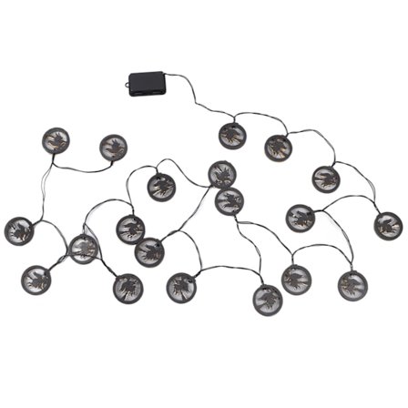 Halloween Lyskæde 3D Heks Måne Design IP65 Vandtæt LED Lys til Vindue Pejs Fest Have