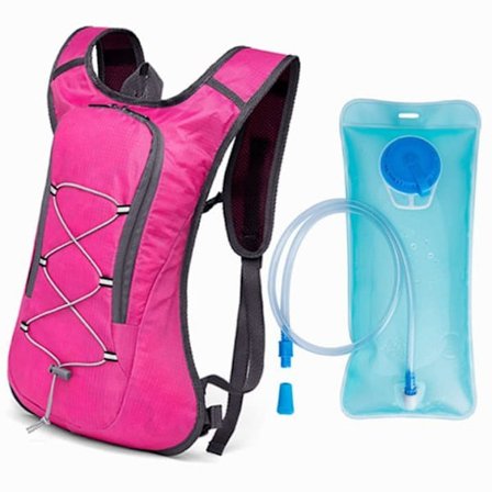Cycling Backpack / Sporty Hydration Pack with 2L Water Bladder – Perfect for Cycling, Running and Hiking