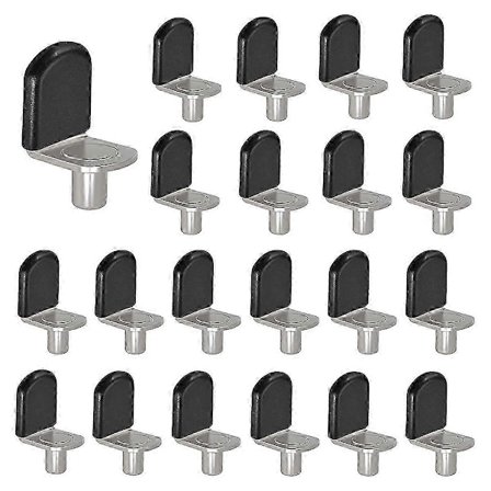 Silverhyllstift, glashyllstöd möbelskåp garderob bokhylla hyllfäste-stil pinnar 30-pack