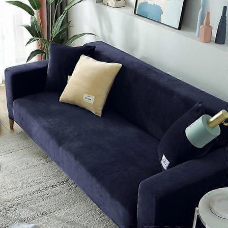 Sammet Plysch Sofföverdrag Elastiskt Tjockt Stretch Fåtöljöverdrag Hörnsofföverdrag För Vardagsrum L-formad 1 /2 /3 /4 Sits