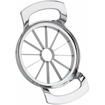 Rustfrit æbleskærer og -deler - kraftig æbleskærer, 12 blade, fødevaregodkendt, op til 4 tommer.