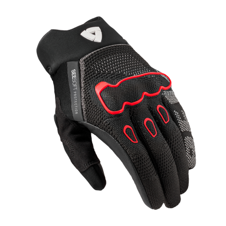 Motorradhandschuhe REV'IT! Hyperspeed 3 Schwarz/Neon-Rot XL