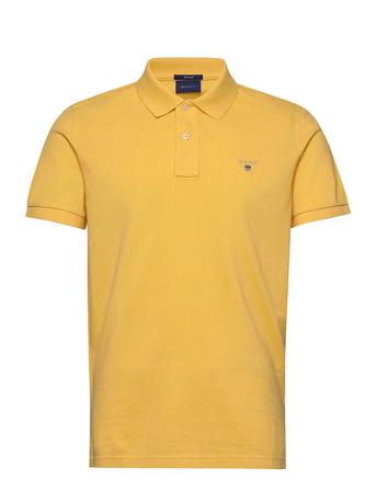 Original Pique Ss Rugger Polos Short-sleeved Gul GANT