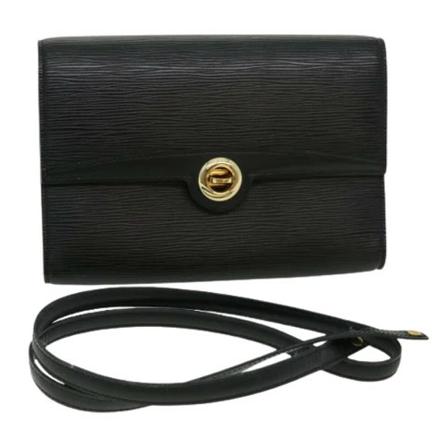 Louis Vuitton Vintage Pre-ownedLeatherlouis-vuitton-bags Sort, Dame Vintage Tasker, Størrelse: ONE Size