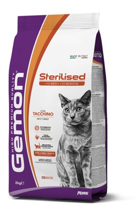 Gemon Cat Adult Sterilised Tacchino Cibo Secco Per Gatti Adulti