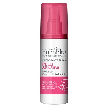 Euphidra Deodorante Spray Pelli Sensibili 100ml - Deodorante Spray