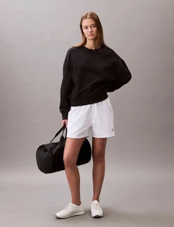 Calvin Klein A- Logo Emb French Terry Crewnec - Black - XL