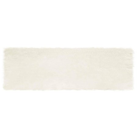 Fusk Skinnmatta Tafalla Vit 80 x 250 cm Polyester