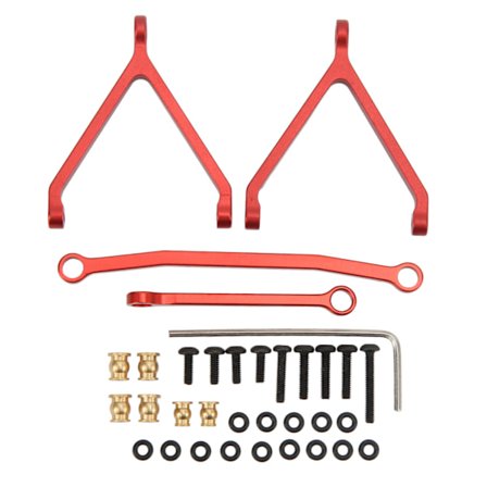 FMS FCX24 1:24 Skala Aluminiumslegering Røde Styrestag Oppgraderingsdeler til Crawler