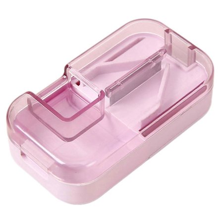 Bærbar Pillekutter, Presisjons Pillekutter for Eldre, 1 Delt i 2, 1 Delt i 4, Multifunksjonell Medisinkutter, Medisinboks