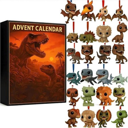 Moorle Joulukalenteri 2025 Adventtikalenteri Dinosaur Park 24 Päivää Keräilyhahmoja Lapsille