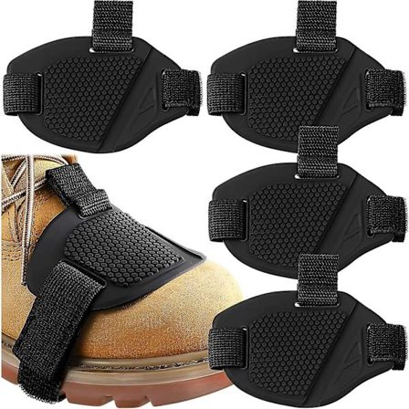 4 stk Motorsykkel Girskift Pad Støvledeksel Svart Motorsykkel Sko Deksel Pad Gummi Motorsykkel Beskyttende Støvler Motorsykkel Clutch Deksel 