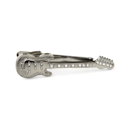 Mola de Gravata Estrela de Rock Preta for Men